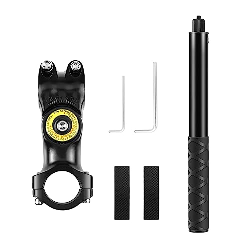 Andoer Bike Selfie Stick Handlebar Mount, Motorcycle Bike Selfie Stick Handlebar Mount Camera Bracket 27.9cm-113.5cm Adjustable Length with 1/4 Inch Screw Replacement for INSTA360 X2/X3