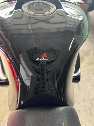 Motorcycle Gas Fuel Tank Pad Protector Anti-Slip Rubber Guard Compatible With Suzuki GSXR1300 Hayabusa Red