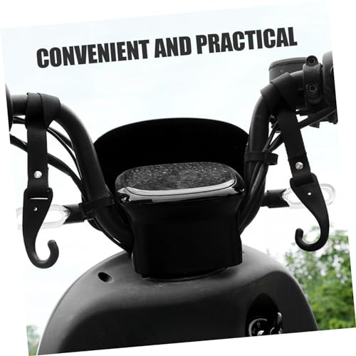 2pcs Hooks Easy Install Handlebar Holders for Helmets Gloves and Keys Material No Drill Required Capacity for