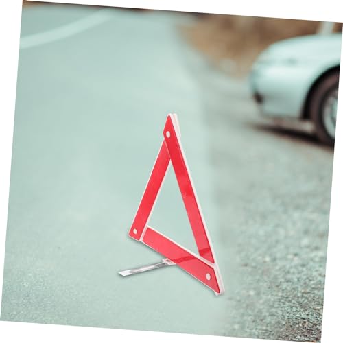 Folding Emergency Reflective Triangle for Roadside Safety Compact and Car Warning Sign Essential for Vehicles Motorcycles and Boats Portable Reflector for Easy Storage