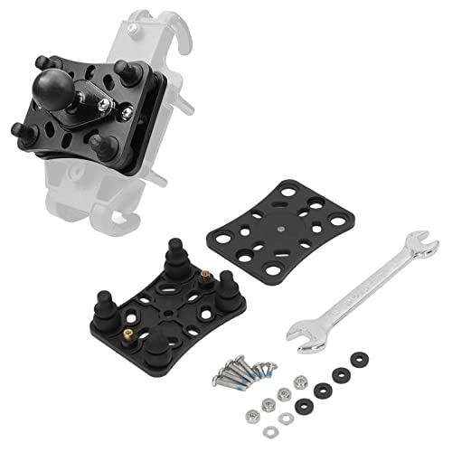 Motorcycle Mobile Phone Holder Shock Absorber, Wireless Phone Bracket with Vibration Buffer, Durable Nylon Silicone Stainless Steel Mount for ATV UTV Motorcycle