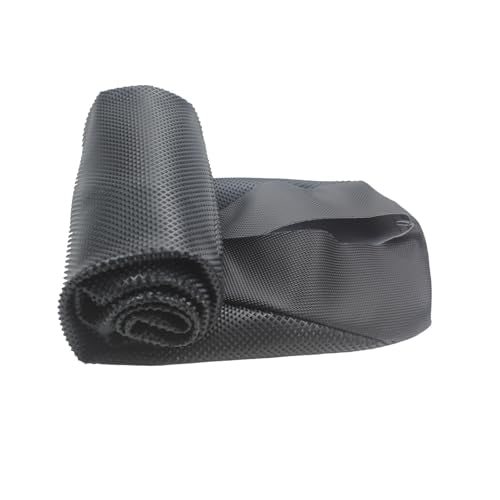 Motorcycle Seat Cover Rubber Striped Grip Gripper Soft Universal for CRF WR WRF RMZ YZF SXF EXC EXC XC SXCR KLX Dirt Pit Bike Pro Motocross Off Road (Black) - color: Black