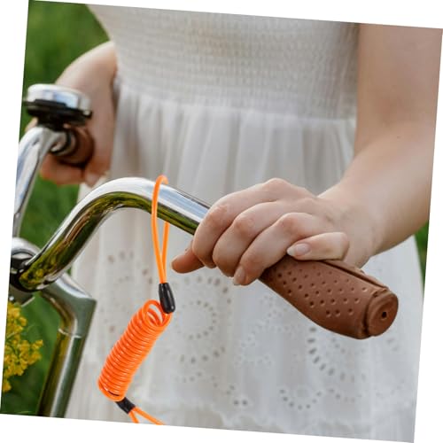 VICASKY 4pcs Disc Brake Lock Reminder Cable Wire Lock for Bicycle Helmet and Motorcycle Cable Lightweight