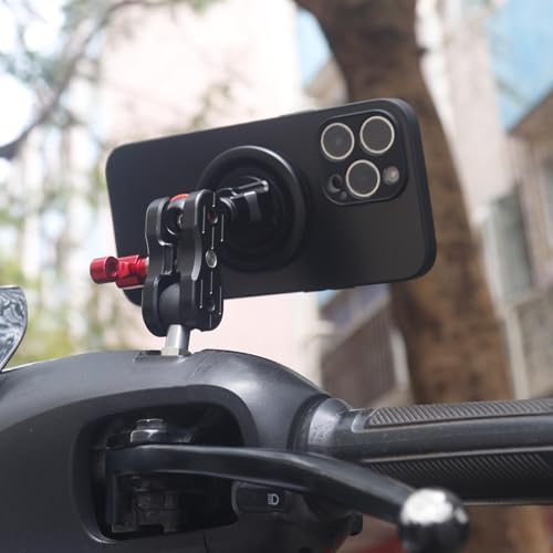 20mm Ball Adapter with M10 Stud – Heavy-Duty Motorcycle & Off-Road Mount for iPad and Phones | Stainless Steel Core + TPU Coating | Anti-Vibration M10 Thread for Rugged Rides - size: M10
