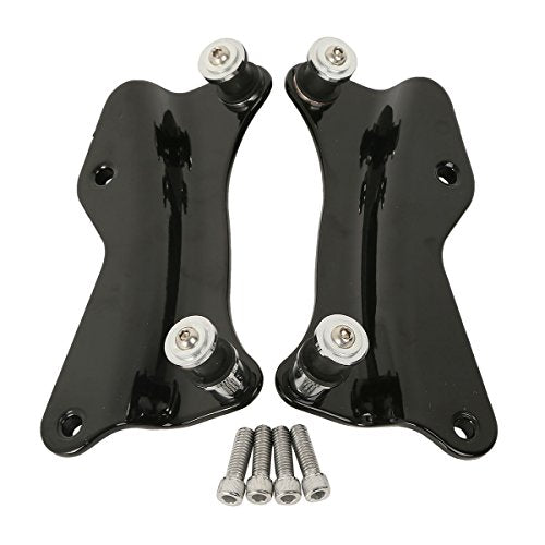 TCT-MOTORPARTS Black Detachable Backrest Sissy Bar w/Docking Hardware Kits Fit For Harley Touring Street Road Glide 2014-2025 - color: Black #1(2014-2025)