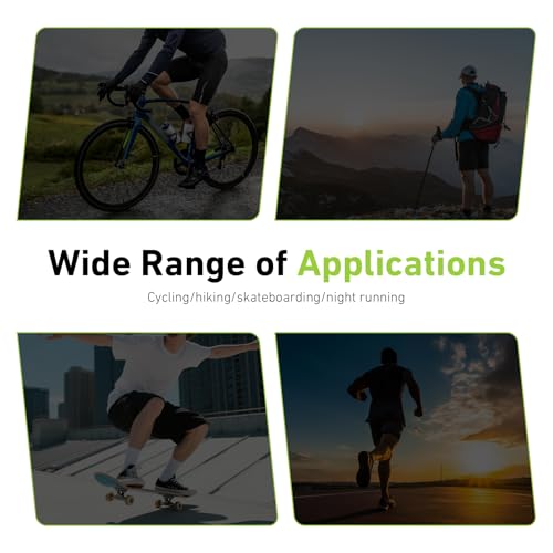 4 PCS High Visibility Reflective Bike Pant Clips, Elastic Universal Cycling Wrist Ankle Leg Straps, Night Safety Bicycle Trouser Cuff Clips for Road Mountain Bike Riding - color: Green