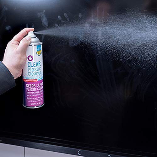 Invisible Glass 91014 Clear Plastic Cleaner – Cleans and Protects Plastic on Electronics, Appliances, Eyewear, Cars, Trucks, RVs, Boats & More, Helps Prevent Fog and Static – 19 oz - size: 19 Ounce (Pack of 1)