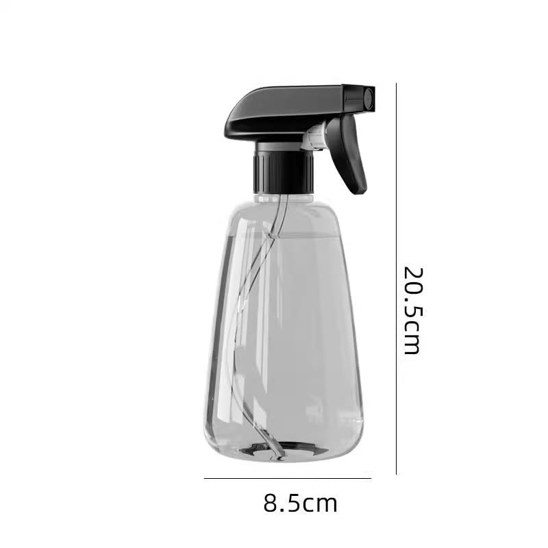 1Pcs Spray Bottles Water Spray Bottle,17 oz/500 ml Spray Bottle with Adjustable Nozzle for Cleaning,Plants,Hair(Grey)