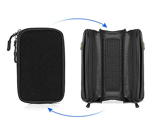 Bike Phone Front Frame Bag Waterproof Bicycle Handlebar Bag with Touch Screen Cell Phone case Holder Cycling storage Pouch for iPhone 16 17 Pro Max Air