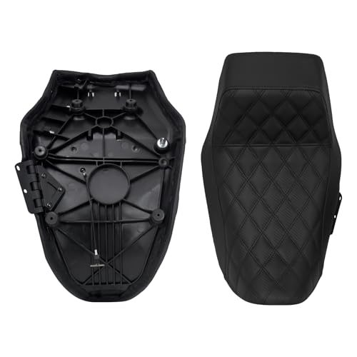 Motorcycle Driver Passenger Seat Two-up Seat Fit For Harley Nightster RH975 Nighster Special RH975S 2022-up (Black Stitching) - color: Black Stitching
