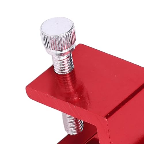 Keenso Motorcycle Chain Alignment Tool, Aluminum Alloy, Accurate Chain Adjustments, Universal for Motorcycles and ATVs (Red) - color: Red