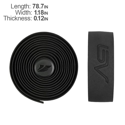 BV EVA Road Bike Handlebar Tapes, Bicycle Bar Tape, Cycling Handle Wraps β 2 Rolls - color: Black