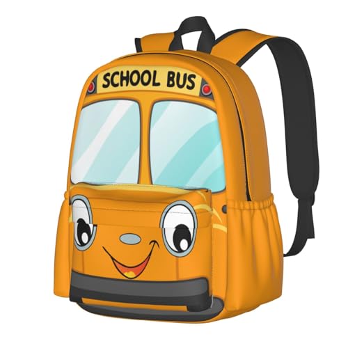 Yellow School Bus Car Backpack Bookbag Laptop Backpacks Multipurpose Daypack for Boys Girls School Men Women Travel Hiking - color: Car