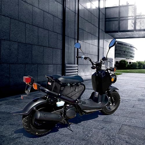 Under Seat Bag Compatible with Honda Ruckus 2010-2025, Water-Resistant Scooter Side Frame Storage Bag with Shoulder Strap - Orange Trim - color: Orange