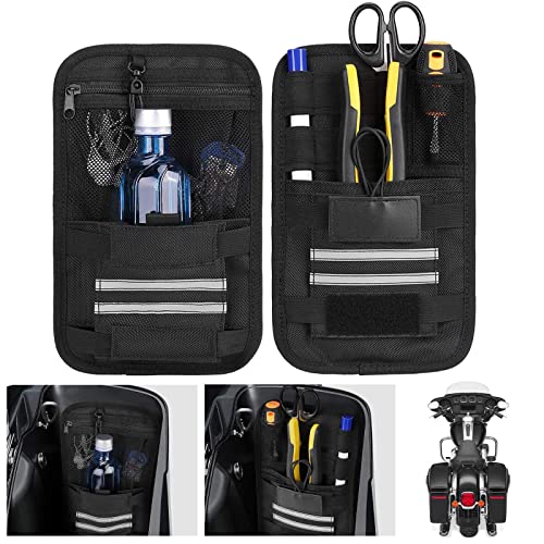 KEMIMOTO Saddlebag Organizers 2 Packs Universal for Touring Motorbike Models for Street Glide Road Glide Road King Motorcycle Saddle Bag Organizers