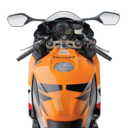 STOMPGRIP | Motorcycle Center Tank Pad Protector | Universal Fit | Old School | Volcano Clear - color: Clear