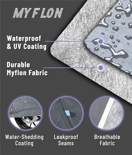 Motorcycle Cover All Season Universal Waterproof Sun Outdoor and Indoor Protection (Medium TOPBOX) - size: MEDIUM TOPBOX