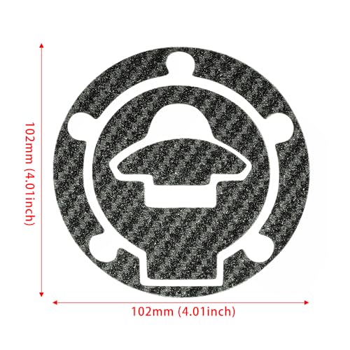 Motorcycle Carbon Tank Pad Protector Sticker Fuel Gas Oil Cap Decal, Anti-Scratch Oil Gas Tank Pad (YZF-R125/15/25/3 MT-03/25 M-s1az150) - color: Yzf-r125/15/25/3 Mt-03/25 M-s1az150