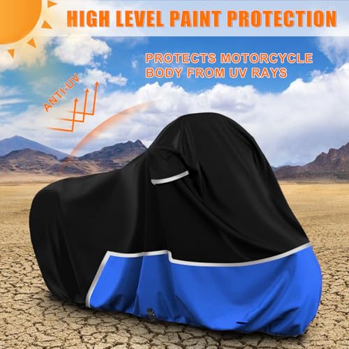 Waterproof Motorcycle Cover Compatible with Yamaha Zuma 125/Xmax 300 Scooter Models, 420D Oxford Cloth Motorcycle Cover for Snow Rain Dust Protection - size: Zuma 125/XMAX-Black