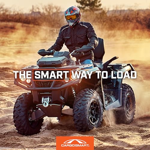 CargoSmart Aluminum Tri-Fold Ramp with Treads, 1 Pack — 1,500lb Capacity/500lb per Section, 50” W x 76” L — Easily and Safely Load or Unload Push Mowers, Garden Tillers, ATVs and More
