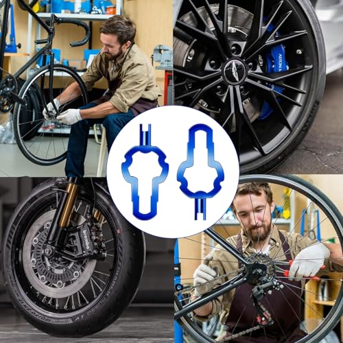 NEWHOOK 2 Pack 4-in-1 Presta Valve Core Removal Tool Multi Functional Bike Tire Valve Repair Tool for Schrader,Presta, Tubeless Bicycle Valve Stem Remover
