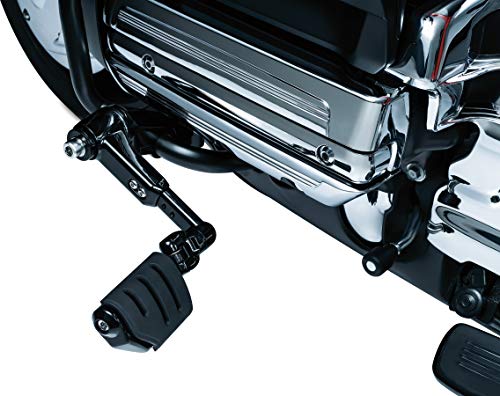 Kuryakyn 3990 Motorcycle Foot Control: Ergo III Cruise Mounts with Trident Dually ISO Pegs for 2001-17 Honda Gold Wing GL1800, F6B, and Valkyrie Motorcycles, Gloss Black