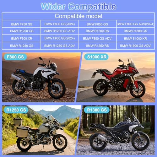 2026 YZW 7" GPS Navigation Screen Motorcycle Carplay for BMW, Native Wonder Wheel, Data Reading, Android Auto, 1000 Nits HD, IP67 Waterproof, BT, Plug&Play, TPMS, Light Sensor, Lossless Installation - size: BM 7"+Wonder Wheel+Lossless Installation