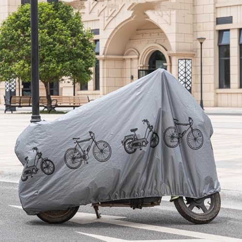 Bicycle Motorcycle Cover, All-Outdoor Protector Portable for Easy Storage- Compact to Carry, 79"L