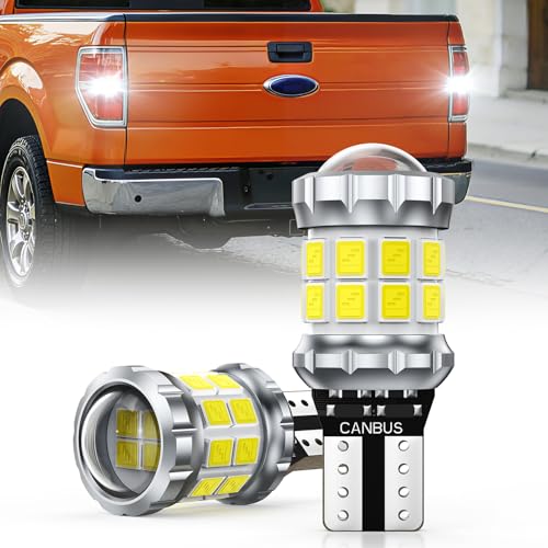 SEALIGHT 2026 Latest 921 LED Bulb, 700% Super Bright 912 T15 Led Reverse Light, Canbus Error Free 906 904 916 W16W LED Bulbs, 6500K White, Non-polarity, Automotive Back Up Light Assemblies, 2PCS - color: White, size: 912/921-Pack of 2