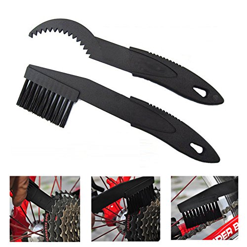 Bringsine Cycling Bicycle Chain Cleaner Easy Clean Bike Parts Cleaning Brush WasherTool Waterless Set Kit (3 Piece)