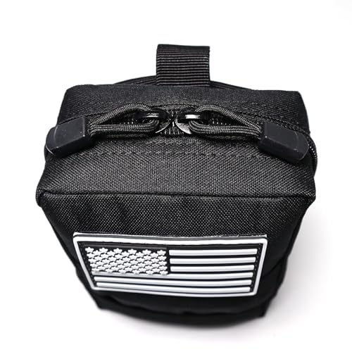 2 Pack Small Molle Pouches - Tactical Compact Water-Resistant EDC Pouch Bag Utility Belt Pouch Waist Pack Bag - color: ACU