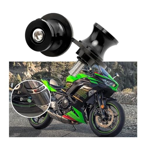 Motorcycle M8 Swingarm Spools Rear Stand Screws Sliders for H GROM MSX125 2015 2016 2017 2018-2023 2024(Gold) - color: Gold