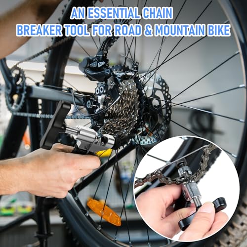 Bike Chain Repair Removal Tool, Chain Breaker Splitter Tool, Links – Easy to Use – Quick Fix – Premium Tool Kit for Cyclists