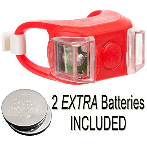 Bright Eyes Silicone Bike Tail Light Rear Safety LED Lights (Red) - color: Red Single