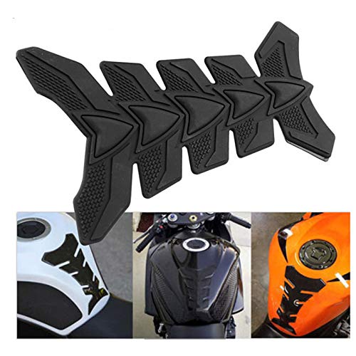 3D Black Gas Tank Protectors for Motorcycle - Gas Oil Fuel Tank Pad Protector Decals Stickers Tank Pad Protector Motorcycle Tank Pad