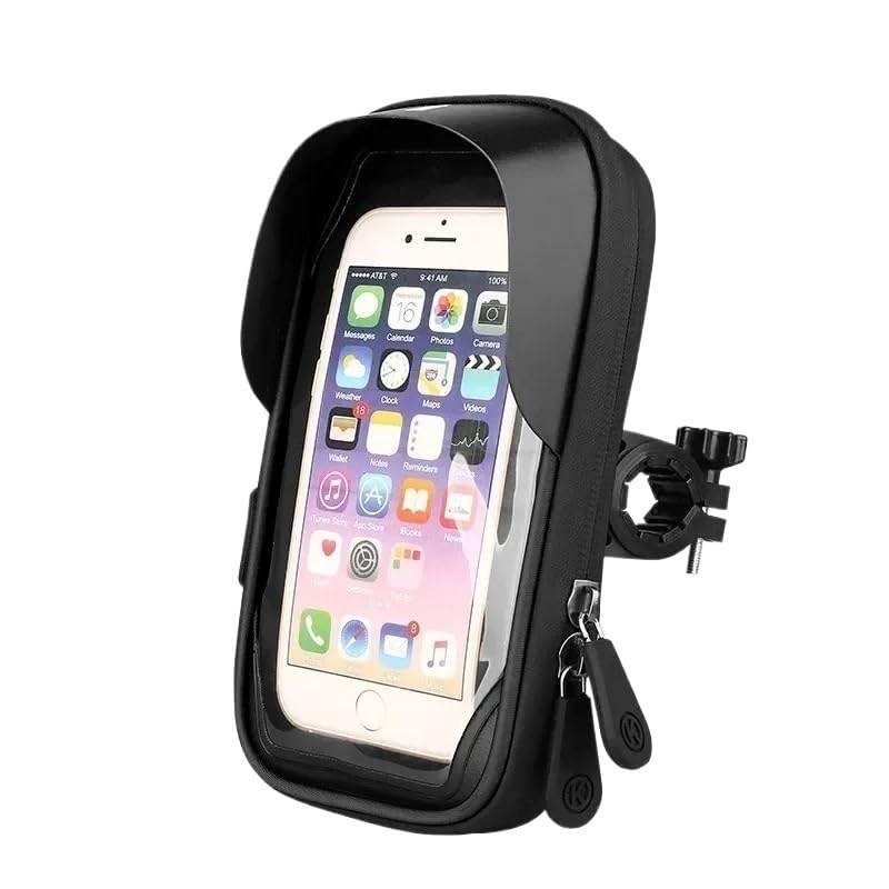 Bicycle Motorcycle GPS Navigation Holder Waterproof Multi-function Mobile Phone Bracket Card Pack Bike Motorcycle Accessories(Bicycle Black)