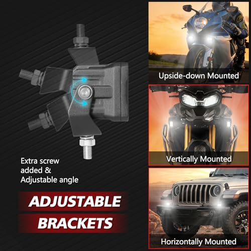 LED Pods Light Cube 3 Inch 2PCS Off Road Driving Bumper Light Bar Reverse Ditch Auxiliary Lights Backup LED Work Lights for Motorcycle Truck Pickup UTV ATV Boat 4x4 - color: White Driving Combo