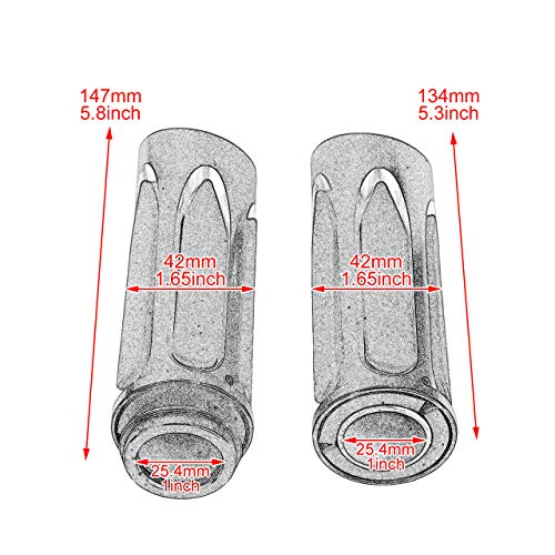 1" Electronic Throttle Defiance Handlebar Grips 25mm Hand Grips Fit for Harley Touring Street Glide Road King Road Glide Electra Glide - color: #5 Black&White