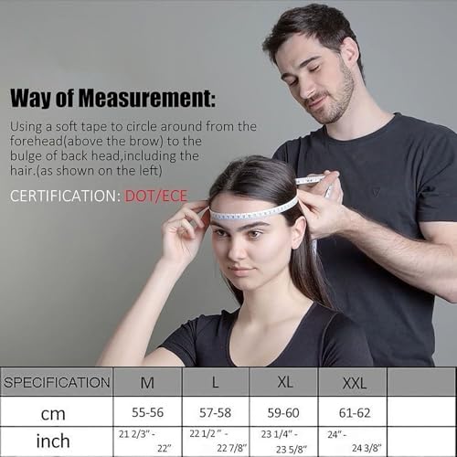 Bluetooth Full Face Motorcycle Helmet DOT Approved Modular Motorcycle Helmets with Built-in Sun Visor, Multi-Ventilation Ports, for Adults Men Women Casco Moto Hombres Mujeres - size: XL59~60CM, style: E