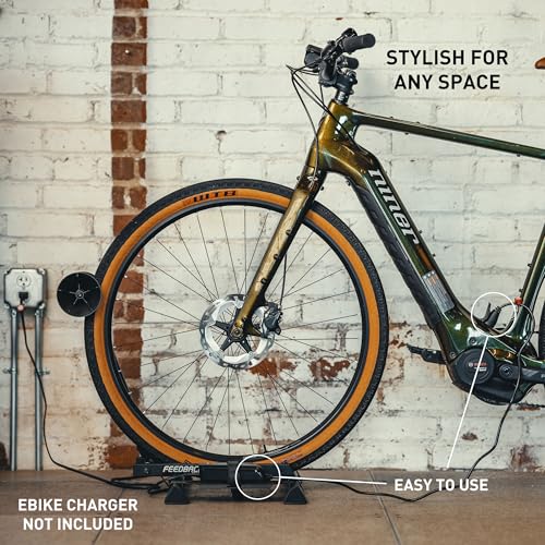 FEEDBACK SPORTS | Rakk 2.0 E-Bike Storage Rack | Freestanding Floor Electric Bike Stand | with Magnetic Cord Organizer - style: Rakk 2.0 E-bike Storage Rack