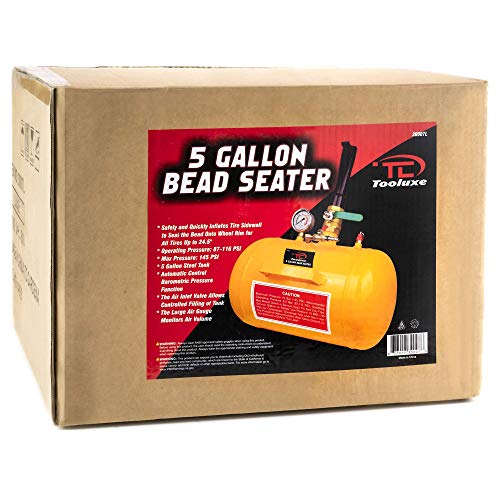 TOOLUXE 30007L Air Tire Bead Sealer, 5 Gallon Tire Bead Seater for Tires, 145 Max PSI Tire Bead Blaster, 87-116 PSI Operating Pressure Air Cannon - size: Tire Bead Seater