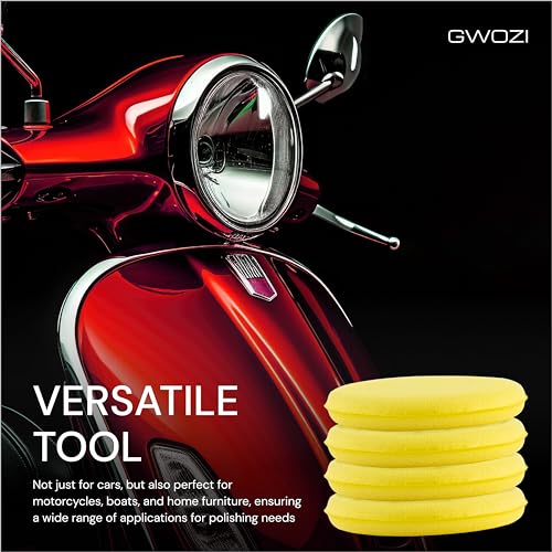 Wax Applicator Pads 12 Pcs - Buffing Pads for Erase Car Scratches - Foam Polishing Pads Detailing - Car Wax Applicator Pads/Sponges for Polishing Car, 3.94 Inches
