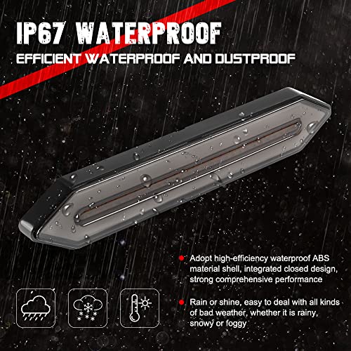 100 LED Trailer Tail Lights,2835SMD Bright Tail/Stop/Brake/Sequential Turn Signal Light Waterproof LED Tail Light Bar for Trailer Truck RV Pickup SUV Van DC12-30V - color: Red&Yellow
