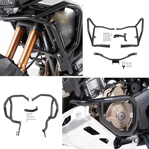 Highway Crash Bar Engine Guard Compatible with Honda CRF1100L CRF 1100L Africa Twin Adventure Sports DCT 2024 2025 (upper) - size: upper