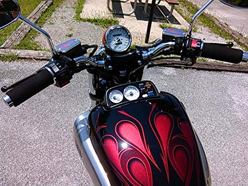 Grip Covers for Big Hands Thicken Your Grips Snug Fit Over 1.2-1.4 inch Grips on Harley BMW Yamaha Honda Kawasaki Suzuki Triumph Can-Am Spyder 5 inch Long Black Fat Foam