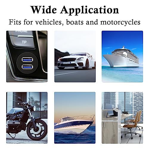 Double Ports USB 3.0 Car Flush Mount Cable, USB Dash Mount Adapter Male to Female for Car Truck Boat Motorcycle Dashboard Panel 1ft - style: Dual Port 1ft