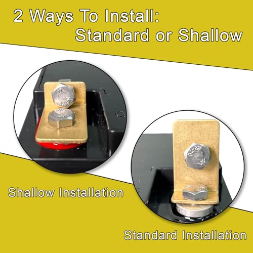 AlveyTech L Terminal Adapter Kit for Mobility Scooter & Power Chair Batteries (Screw Terminal to Post/Flag Terminal)