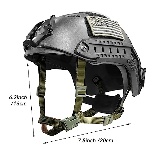 Tactical Helmet Chin Strap Adjustable Dial 4 Points Suspension System with Bolts and Screws for Tactical Fast MICH Bump Helmet Accessory - color: Style 2-Green