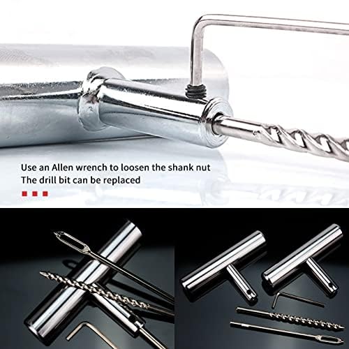 61Pcs Tire Repair Kit, Wheels Quick Seal, Universal Tire Repair Tools for Tire Repair for Car Truck Tractor Trailer Motorcycle - size: 61pcs