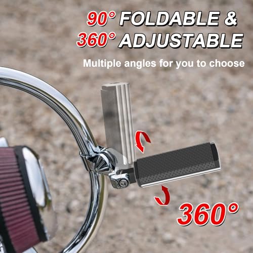 CNC Footpeg Footrest Fit For Harley Street Glide, Road Glide, Road King, Sportster 883, Dyna, (Softail 1986-2017) Foot Pegs - color: B Black